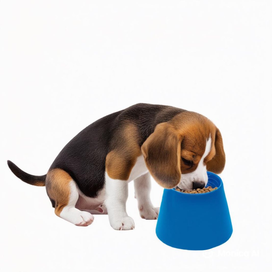 Pote de Ração Azul Alto para Cachorro Pequeno 500ml